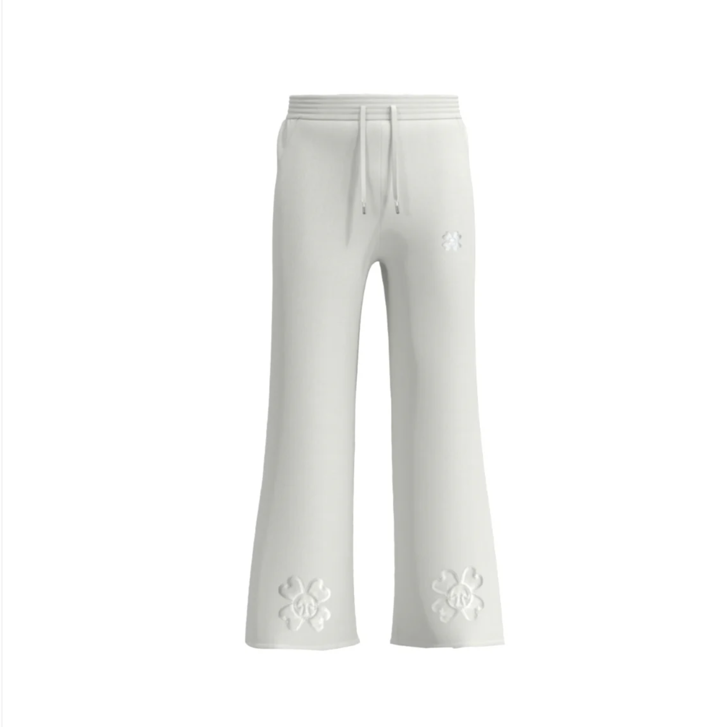 TOROM – Pantalone da jogging bianco con motivo Goat