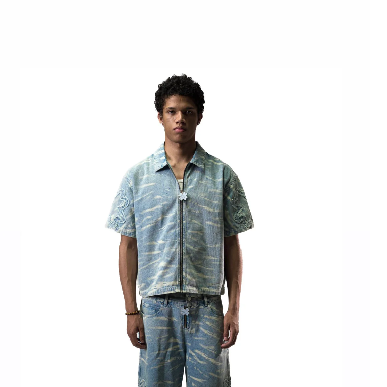 TOROM – Camicia di jeans azzurra